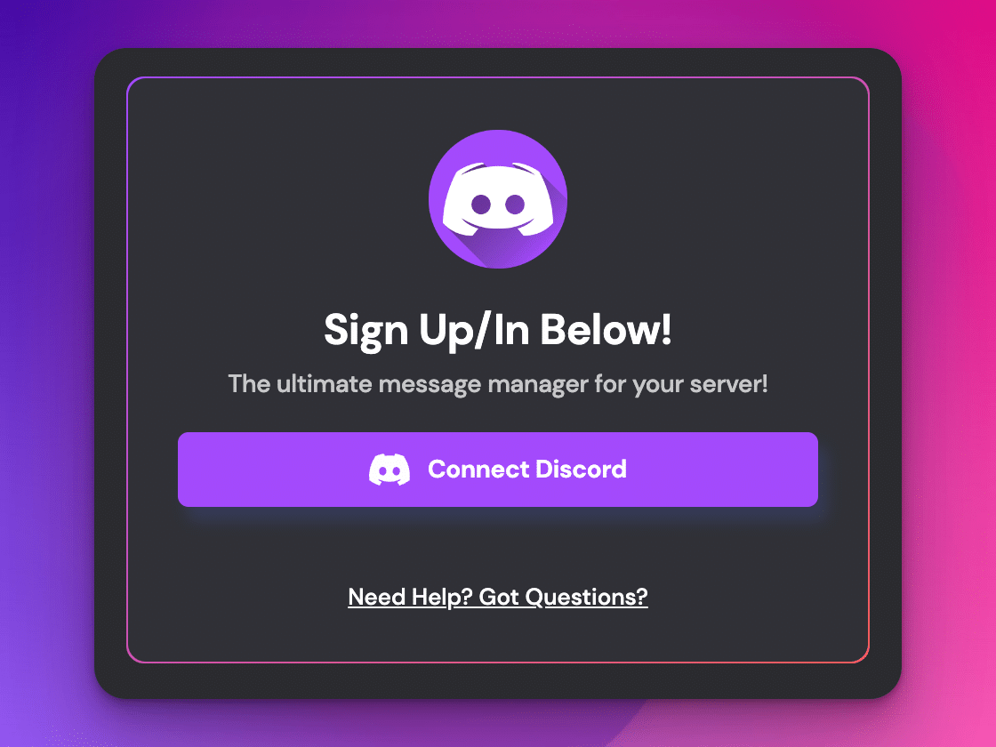 Connect to Discord