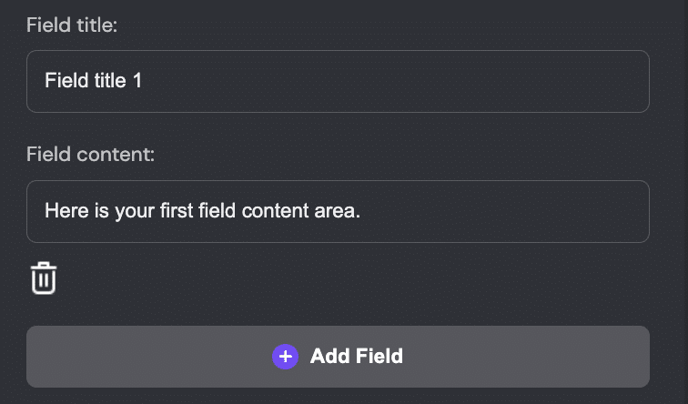 add custom field