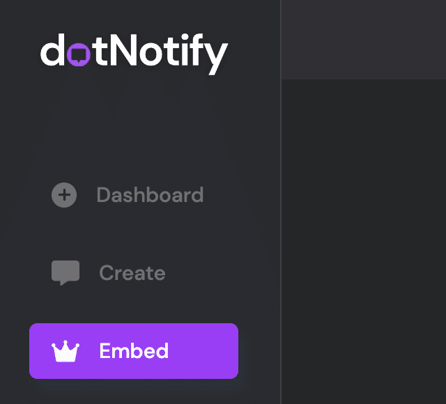 dotNotify dashboard