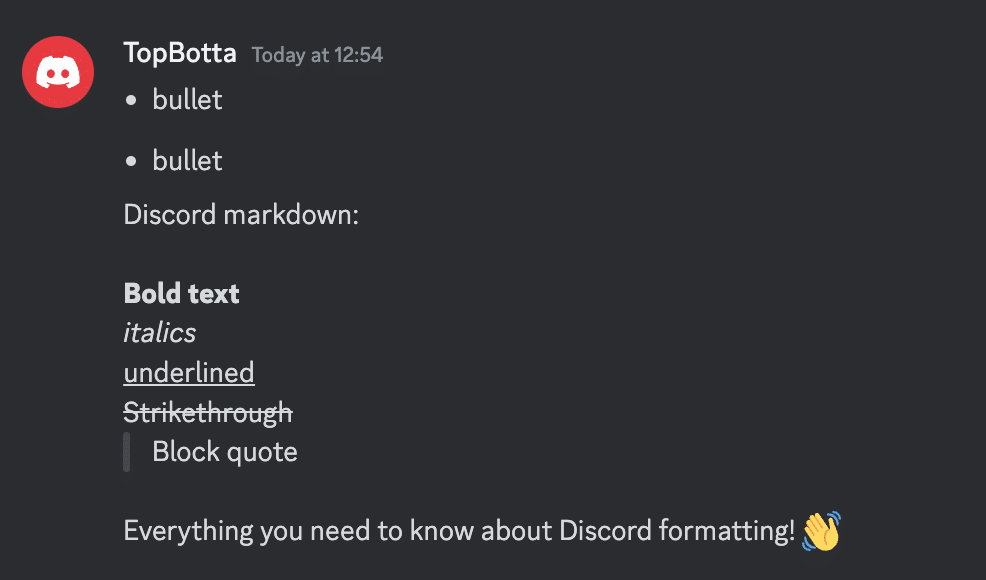 discord markdown