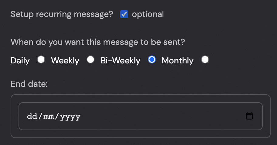 bi-weekly reminder scheduling