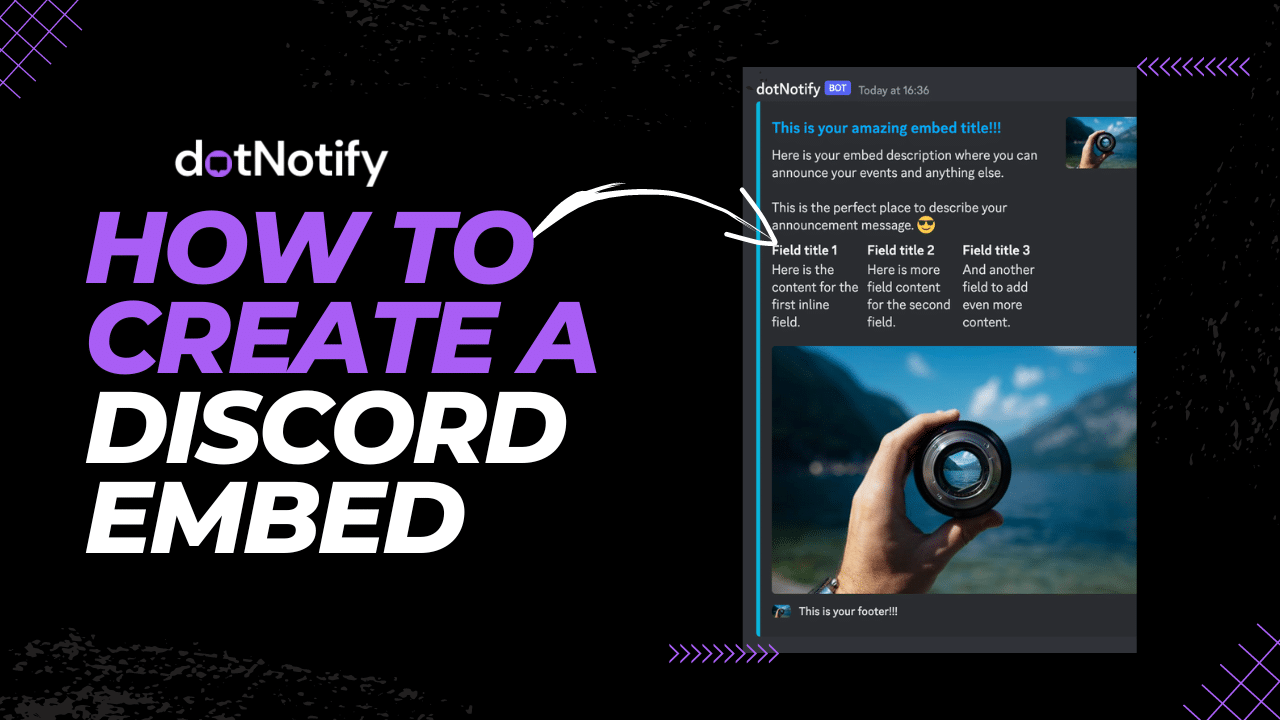 How to create a discord embed message