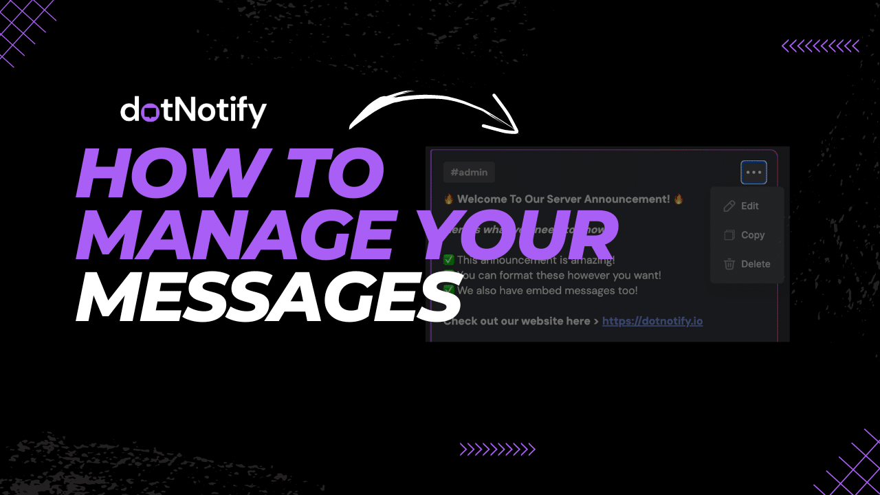 manage messages