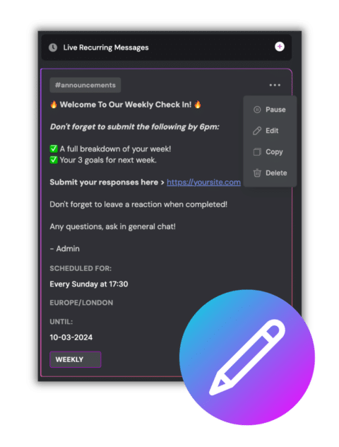 Powerful Announcement & Reminder Bot For Discord | dotNotify