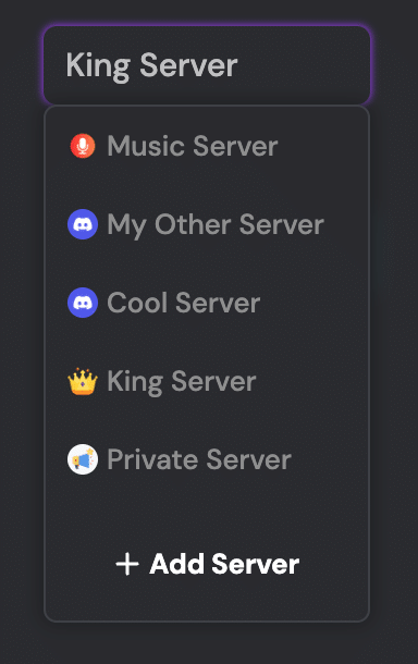 multi server functionality