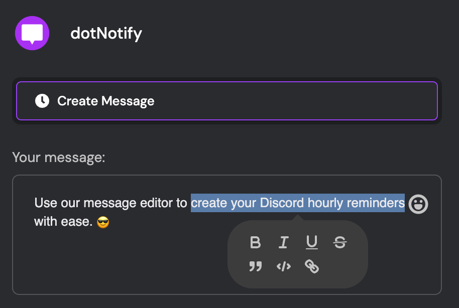 Create your hourly Discord reminder